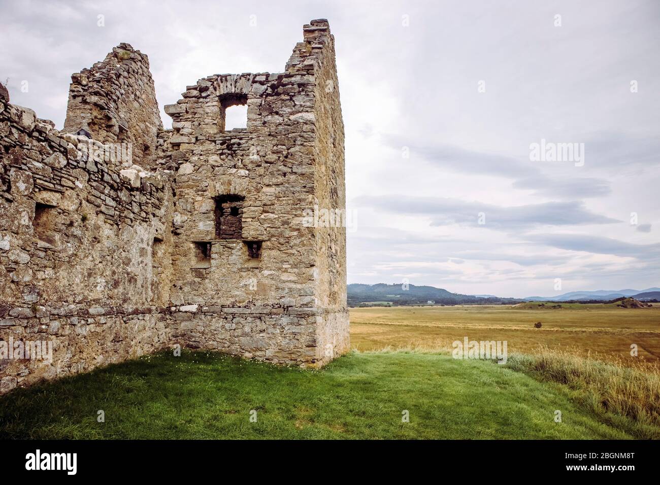 Ruthven Barracks von Ruthven in Badenoch, Schottland in Europa Großbritannien. Erbaut 1719. Stockfoto