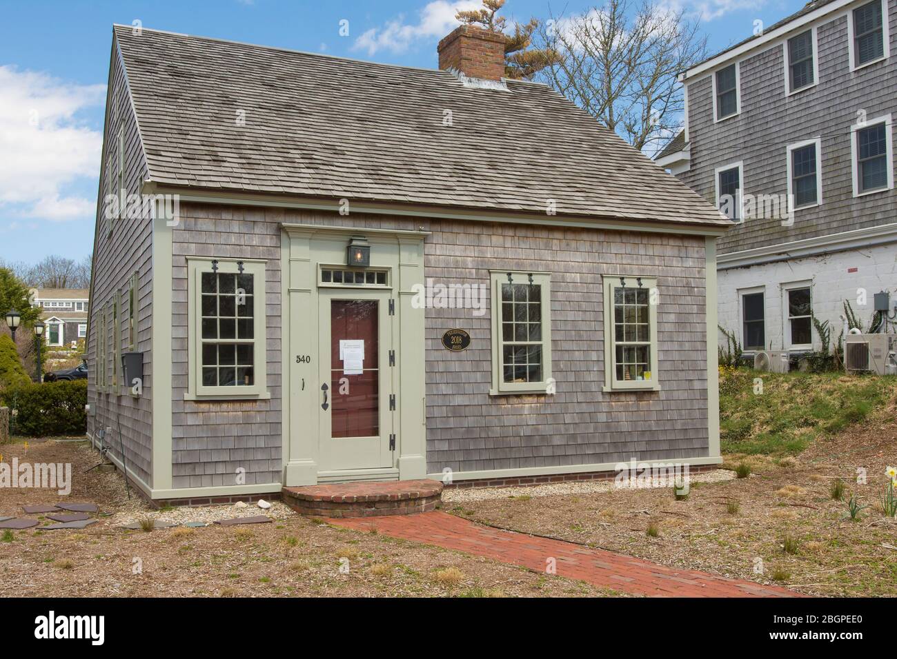 Das Josiah Mayo House (1820) befindet sich in Chatham, Massachusetts am Cape Cod, USA. Stockfoto