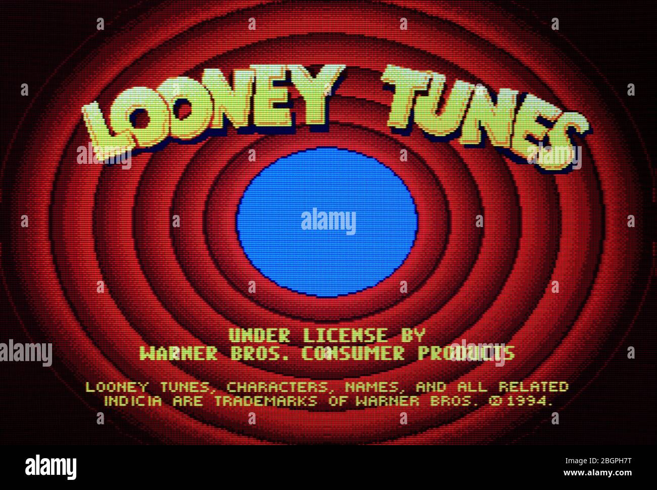 Looney Tunes Logo - Sega Genesis Mega Drive - nur zur redaktionellen Verwendung Stockfoto