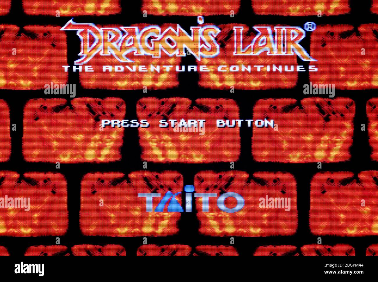 Dragon's Lair das Abenteuer geht weiter - Sega Genesis Mega Drive - nur zur redaktionellen Verwendung Stockfoto