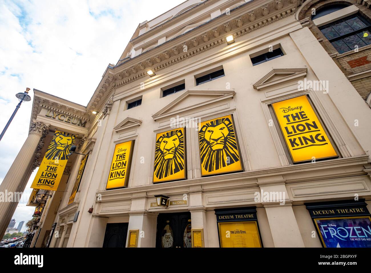 LONDON Au enansicht Des Lyceum Theatre Heimat Des u erst Beliebten 