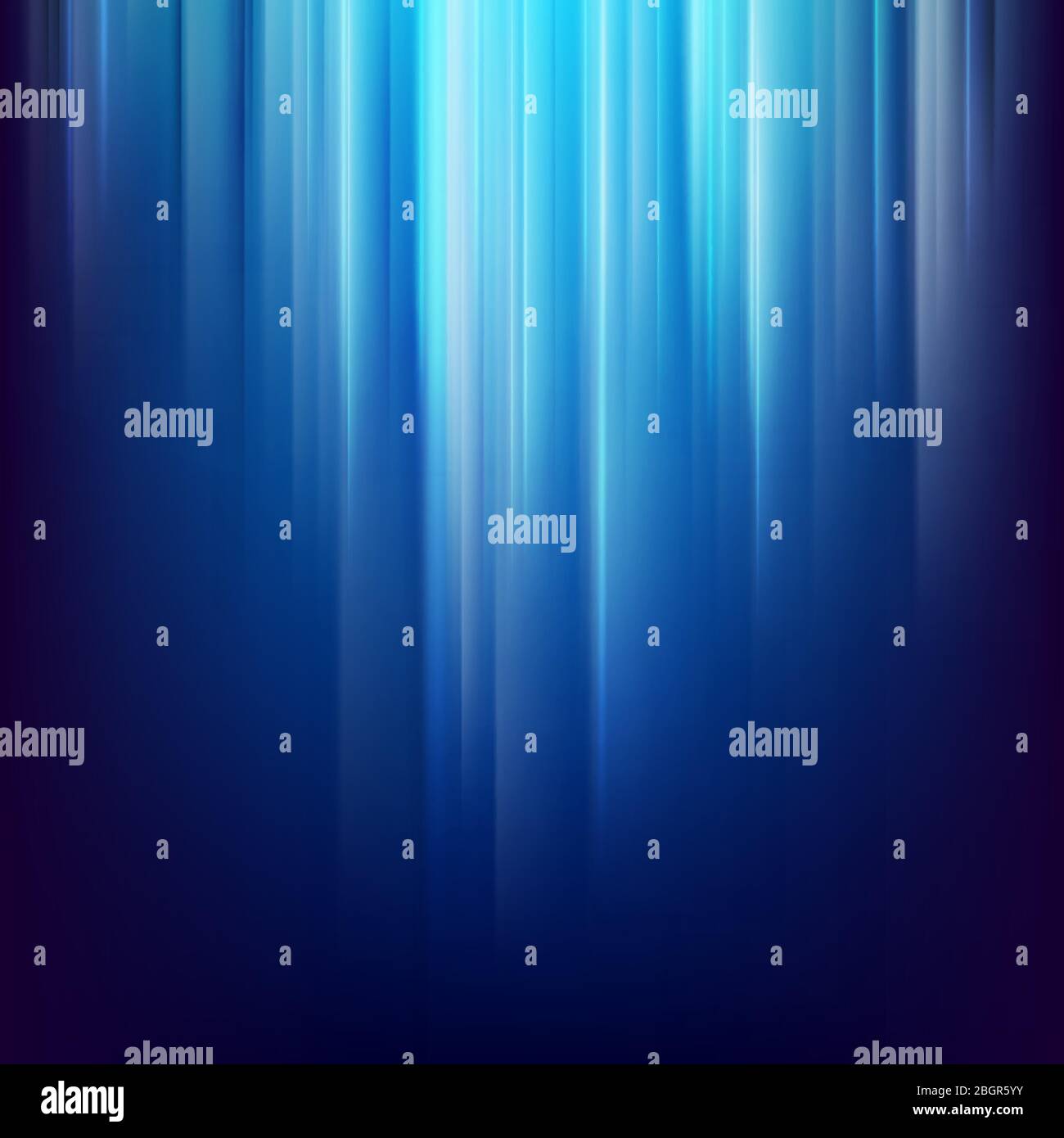 Abstrakter dunkler Raum Hintergrund mit leuchtenden blauen Lichtlinien. EPS 10 Stock Vektor