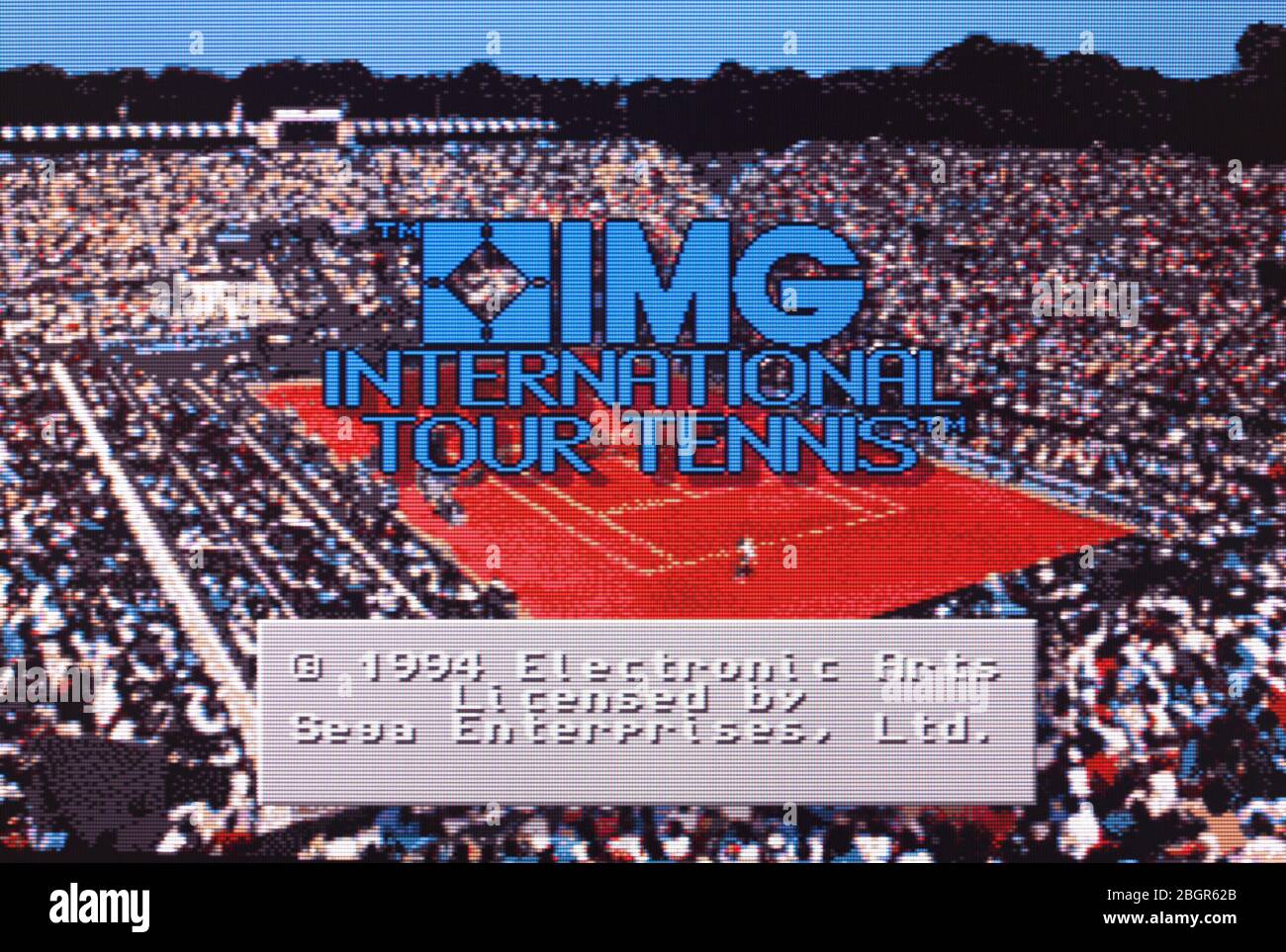IMG International Tour Tennis - Sega Genesis Mega Drive - nur redaktionelle Verwendung Stockfoto