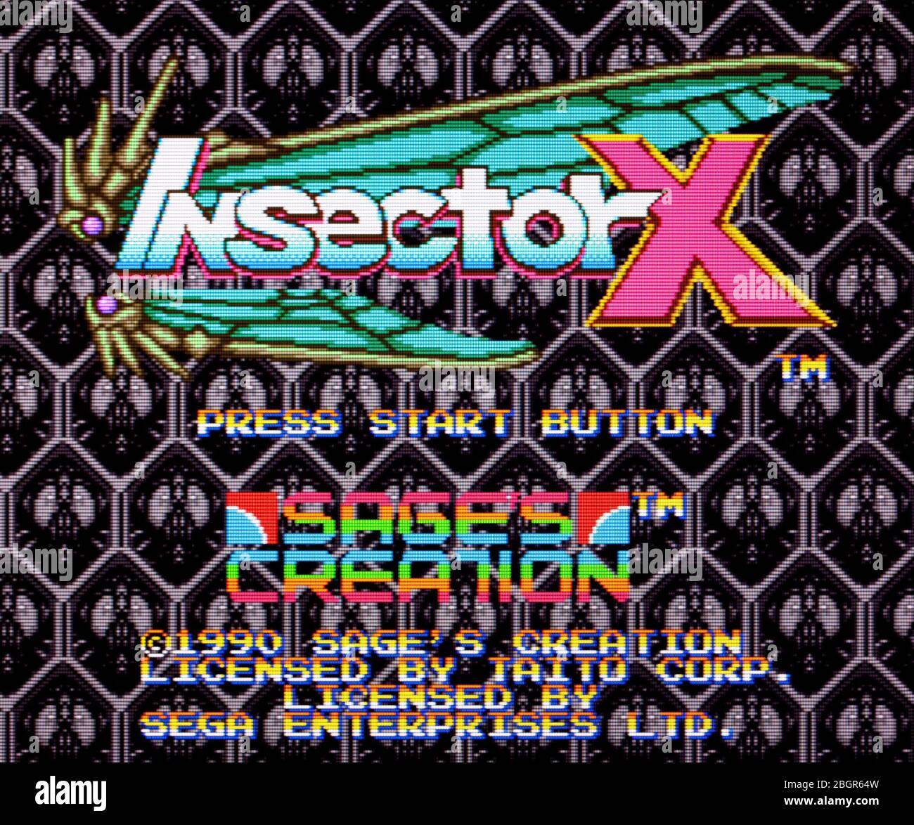Insector X - Sega Genesis Mega Drive - nur zur redaktionellen Verwendung Stockfoto