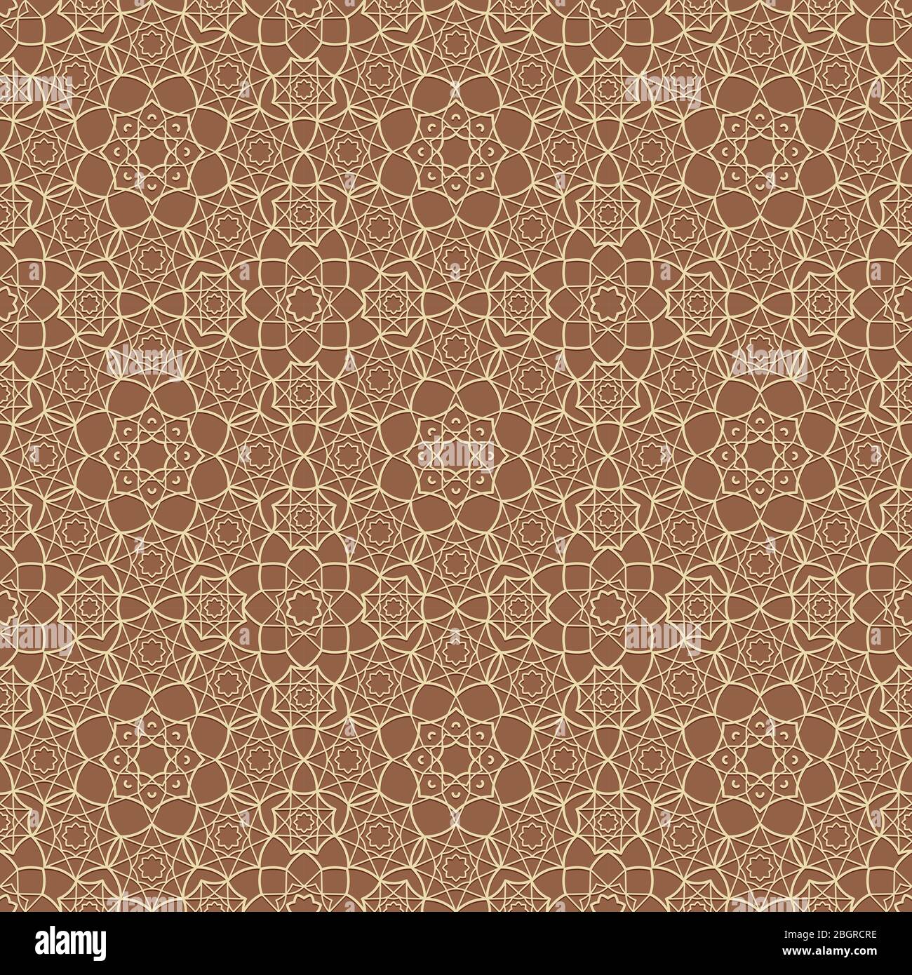 Islamische Blumenmuster arabischen Hintergrund. Vektorgrafik Stock Vektor