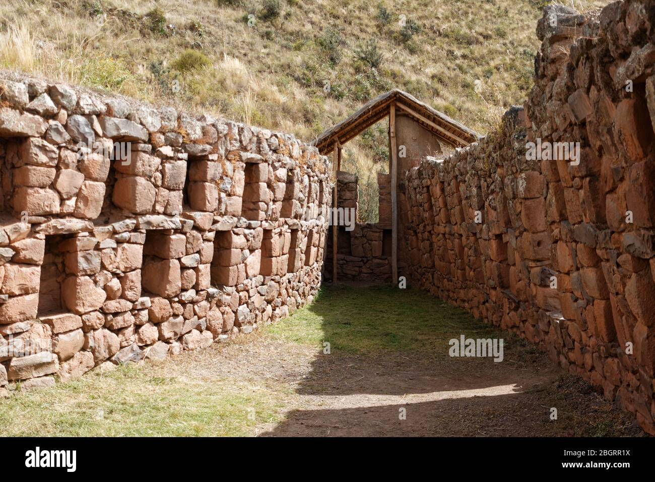 Archäologische Stätte in Pisac, Peru Stockfoto