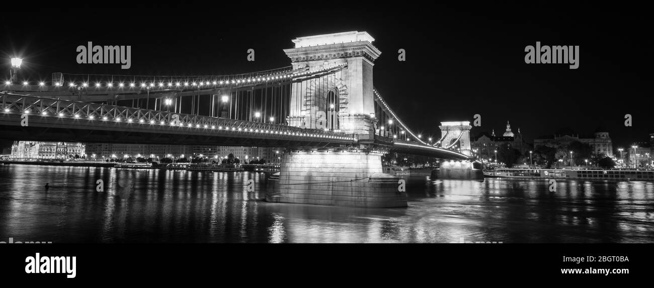 Budapest-Kettenbrücke Stockfoto