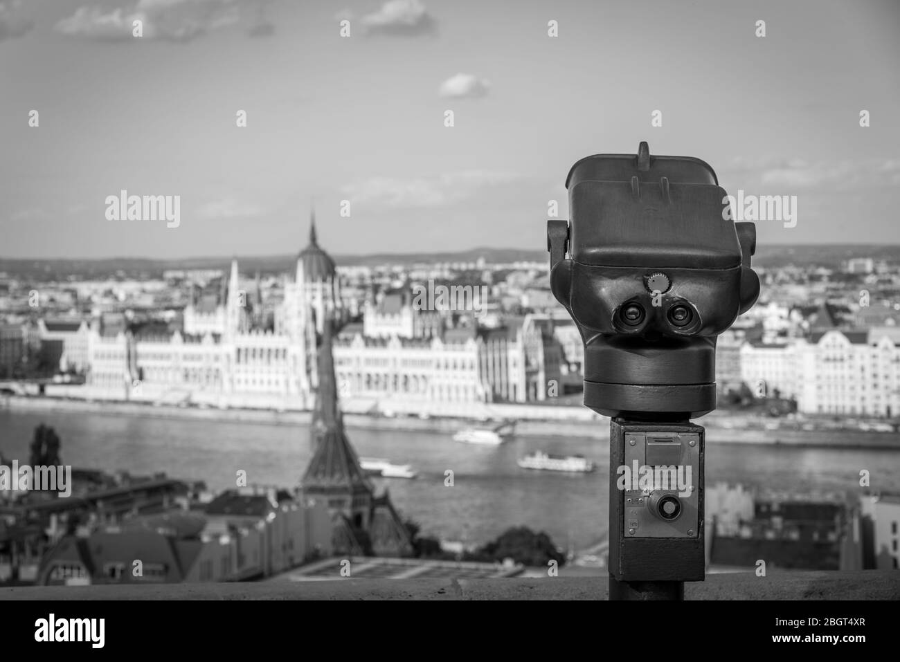 Von der Fischeranlegestelle Stockfoto