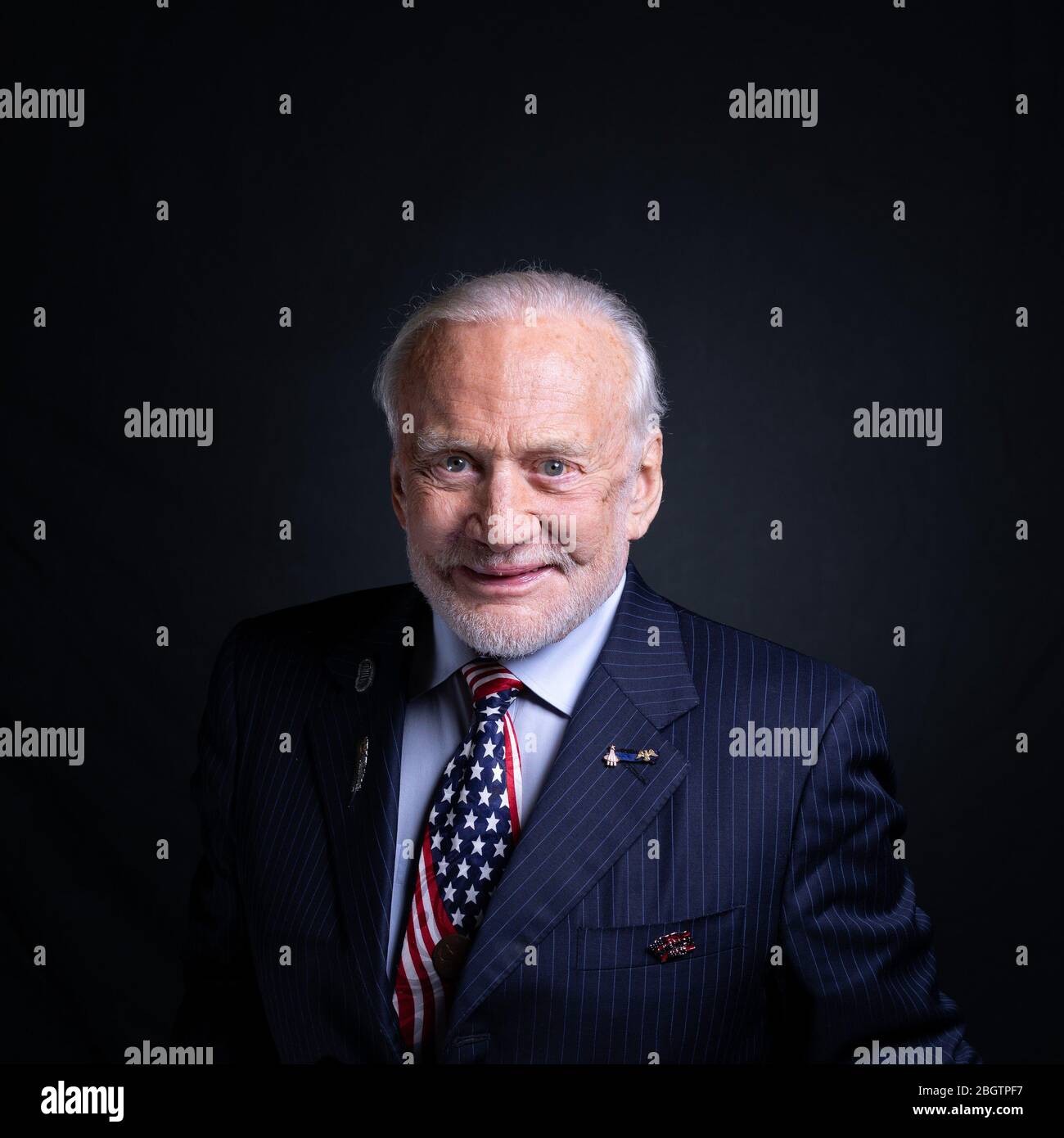 Buzz Aldrin - Apollo 11 Astronaut und der zweite Mann, der 1969 auf dem Mond spazieren geht. Stockfoto