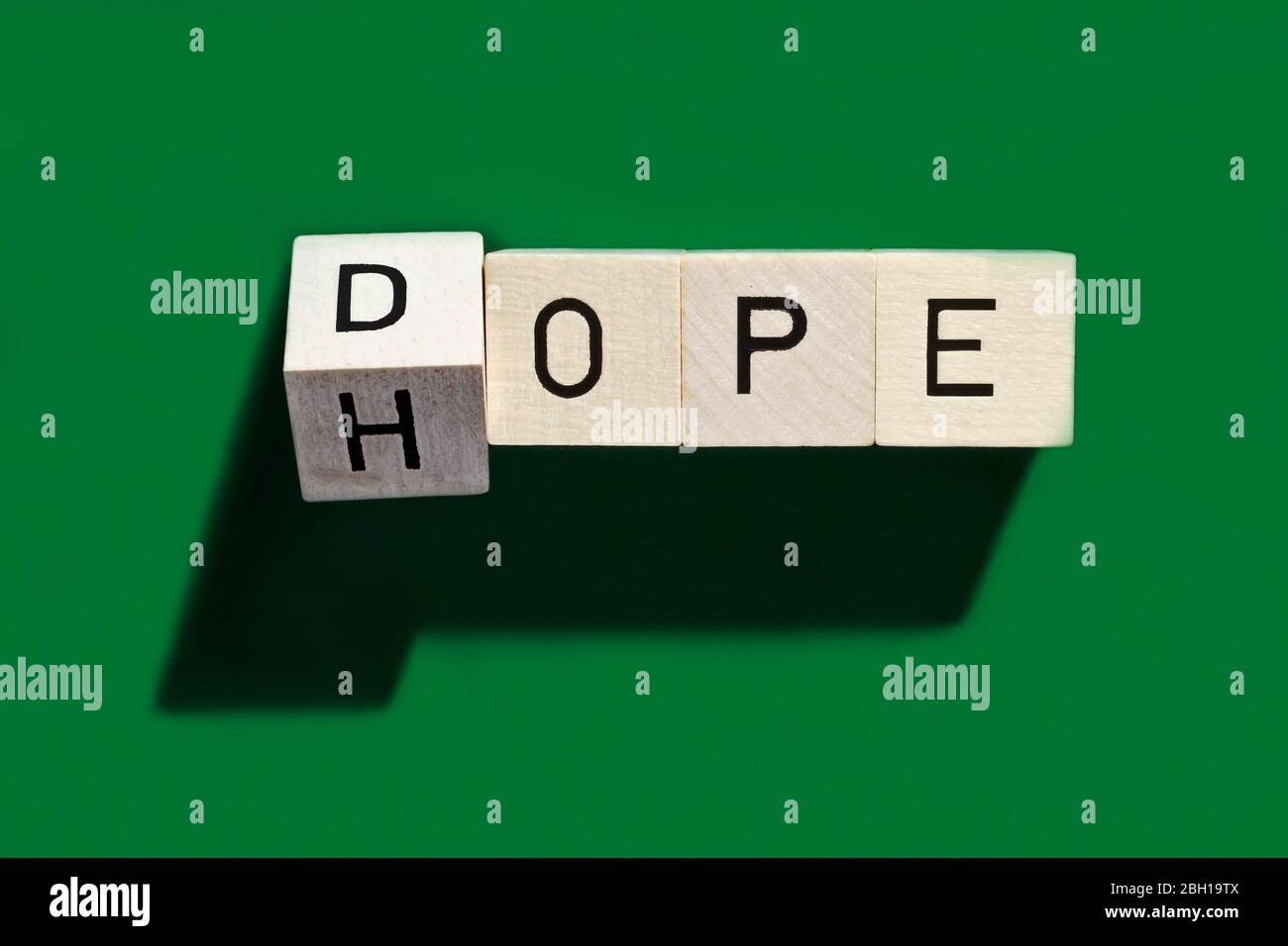 Dope oder Hoffnung, Symbolbild Stockfoto