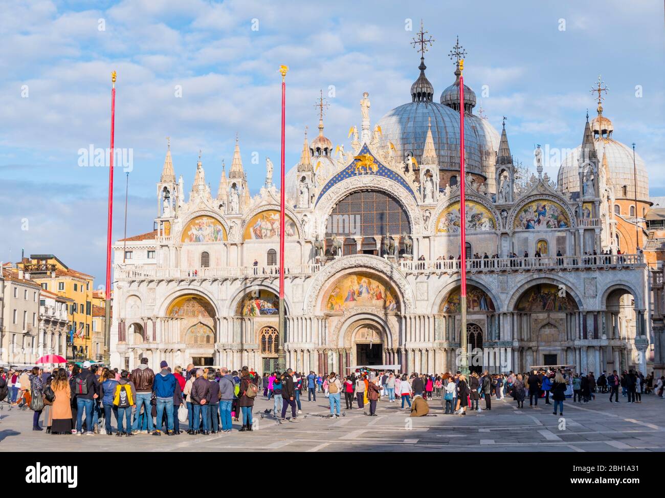 Basilica di San Marco, Markusdom, Piazza di San Marco, Venedig, Italien Stockfoto