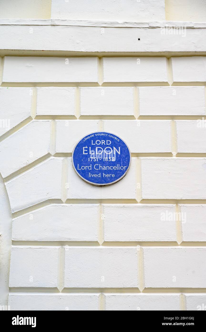 Lord Eldon, 6 Bedford Square, London Stockfoto