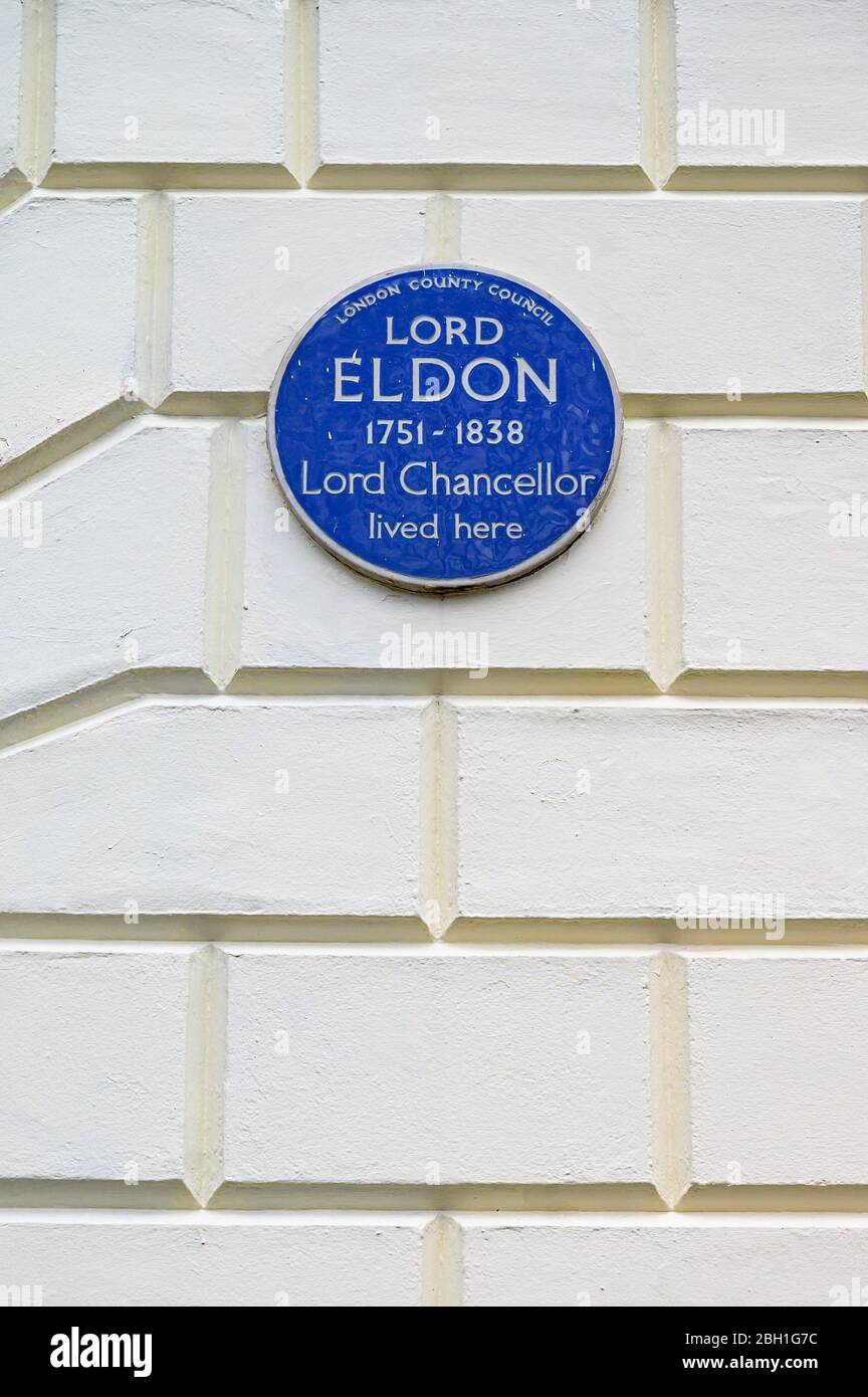 Lord Eldon, 6 Bedford Square, London Stockfoto