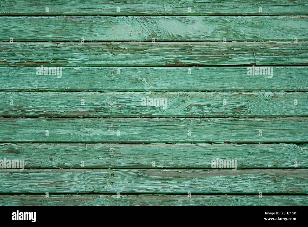 Struktur aus grünen Holzplanken, alte Scheune Wand, rustikalen Stil Stockfoto