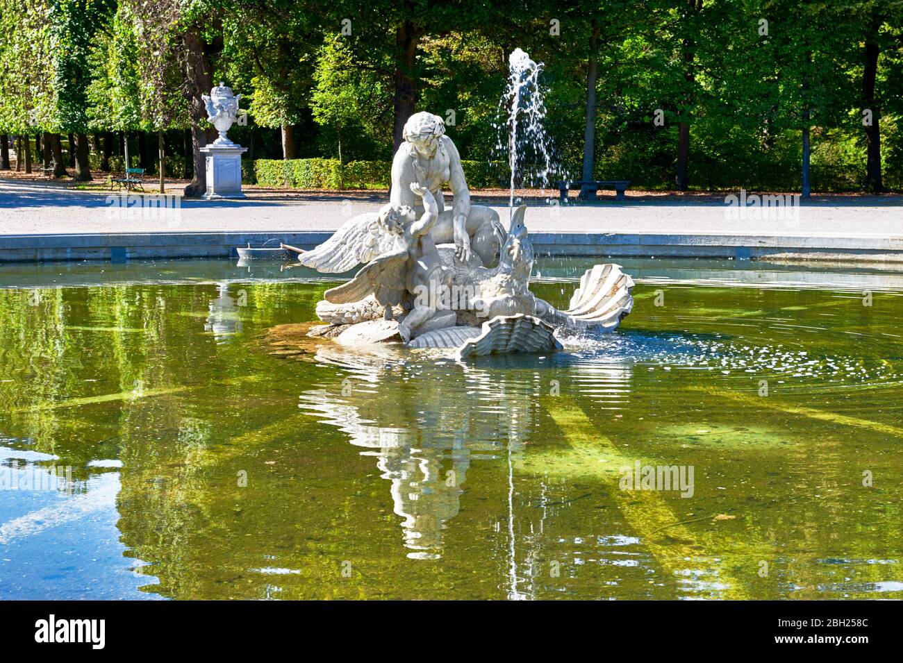 Besuch von Schloss Schönbrunn in Wien Stockfoto