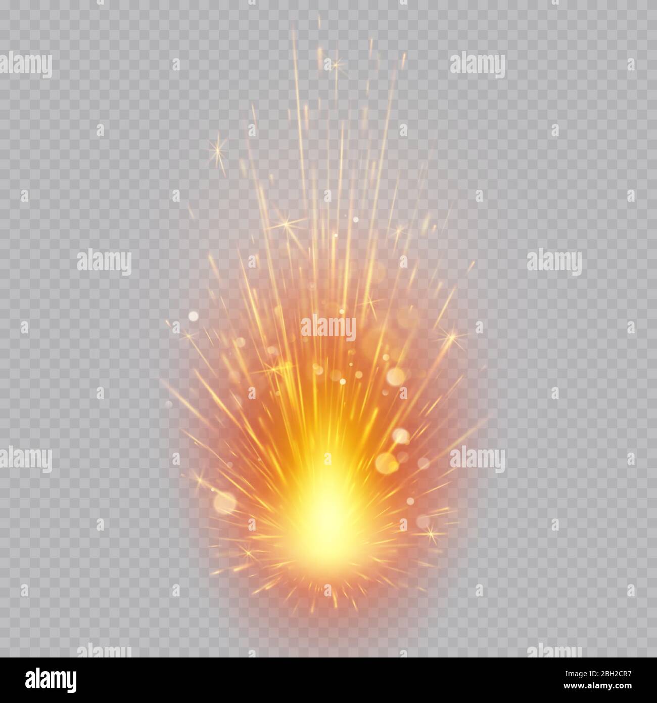 Feuerwerk-Effekt. Funken. Magische Bewegung. EPS 10 Stock Vektor