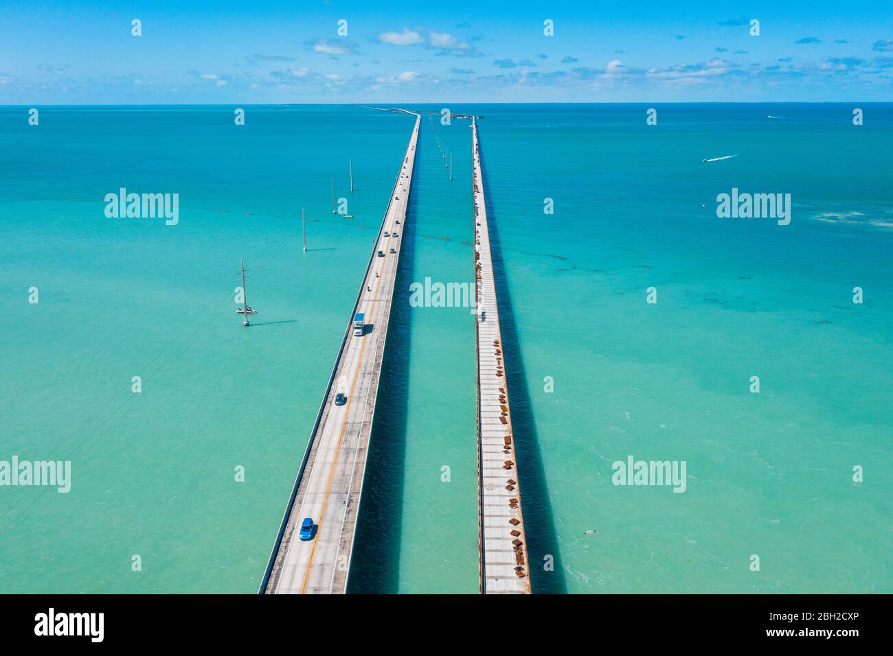 Seven Mile Bridge, Florida Keys, USA Stockfoto