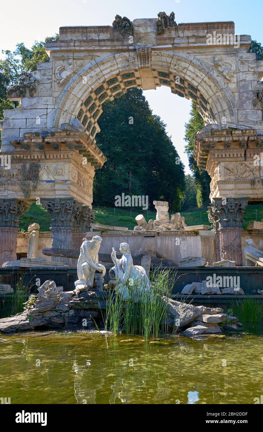 Besuch von Schloss Schönbrunn in Wien Stockfoto