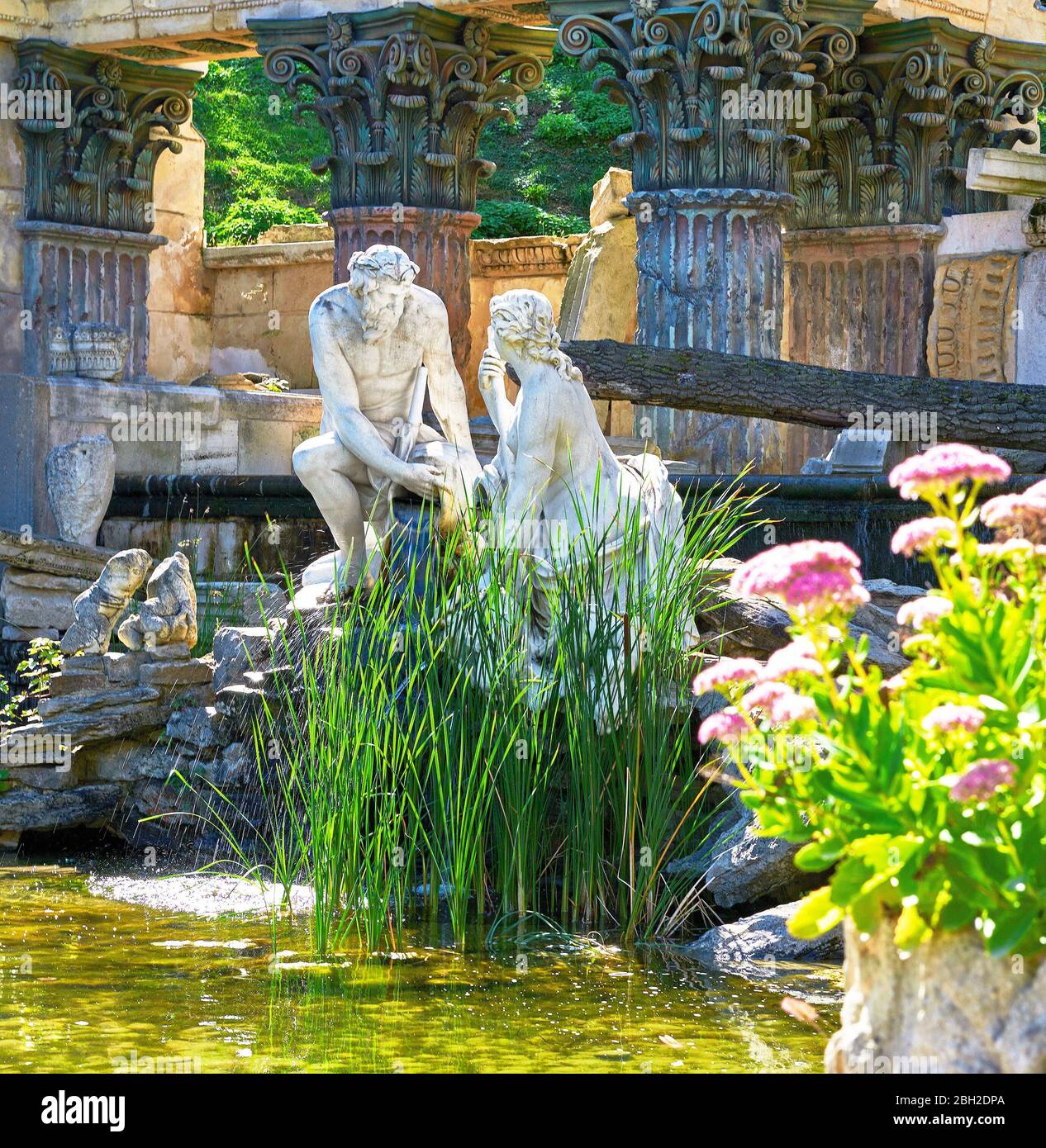 Besuch von Schloss Schönbrunn in Wien Stockfoto