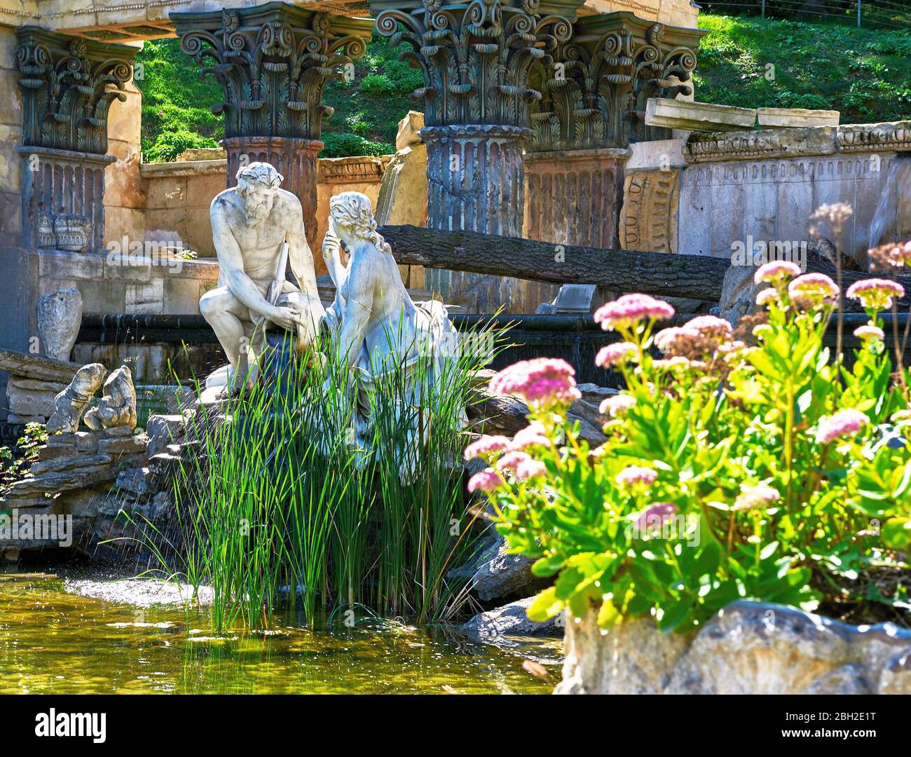 Besuch von Schloss Schönbrunn in Wien Stockfoto