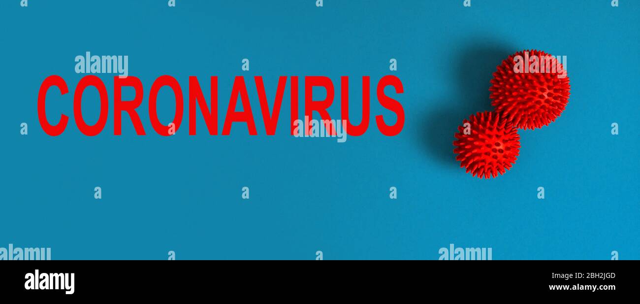 Corona-Virus Covid-19. Epidemie. Hintergrund des Pandemiekonzepts Stockfoto
