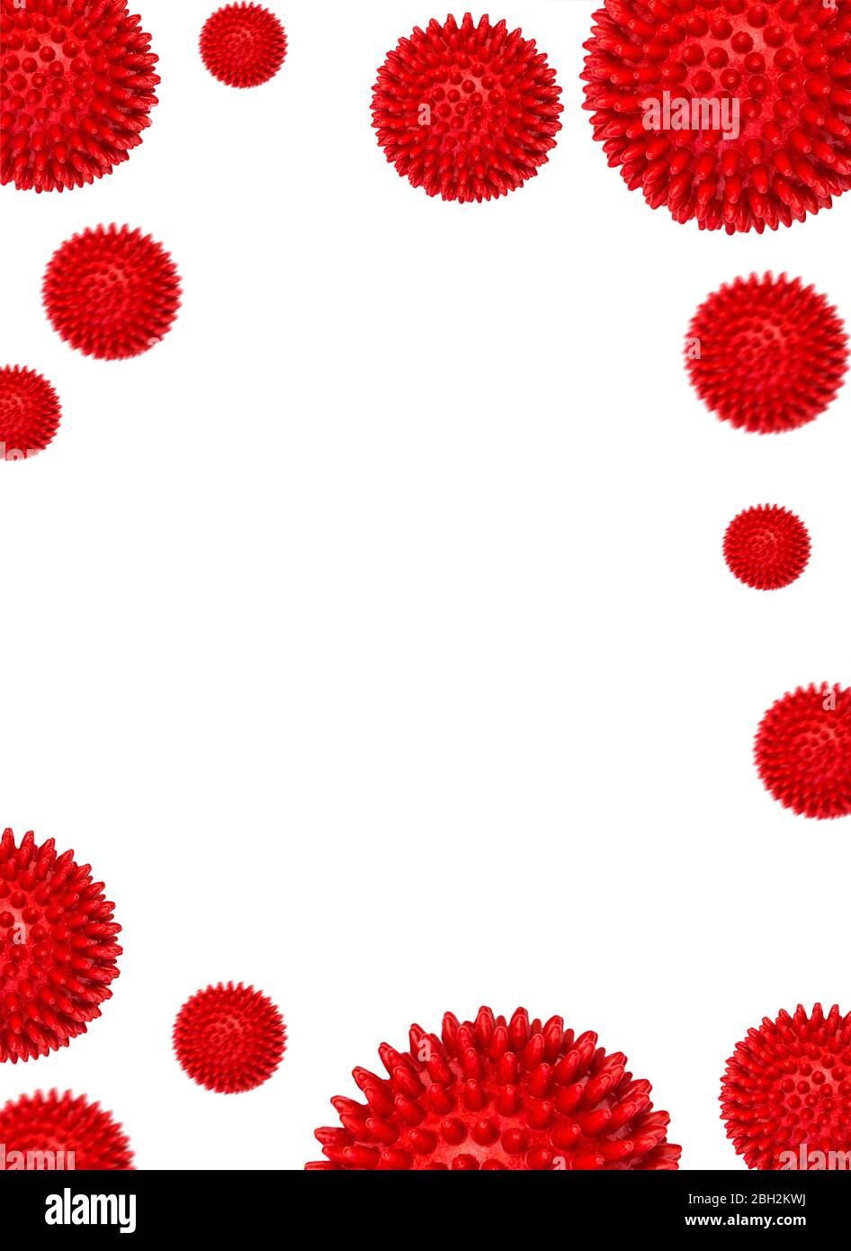 Coronavirus Covid-19-Modell. Corona Virus Pandemie Konzept Hintergrund Stockfoto