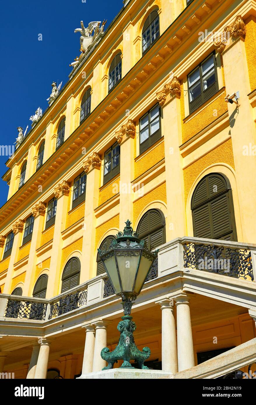 Besuch von Schloss Schönbrunn in Wien Stockfoto
