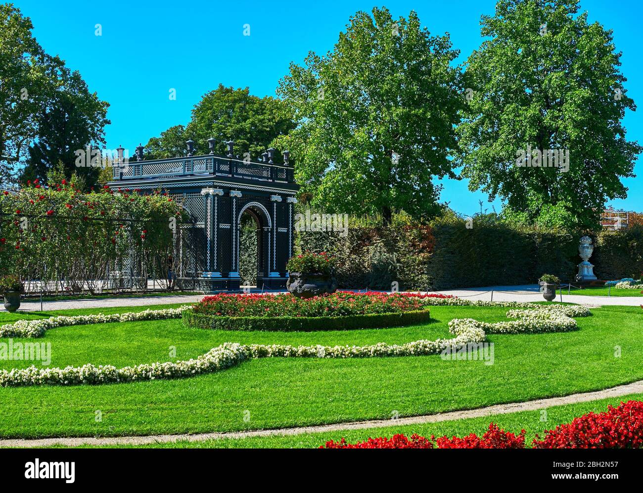 Besuch von Schloss Schönbrunn in Wien Stockfoto