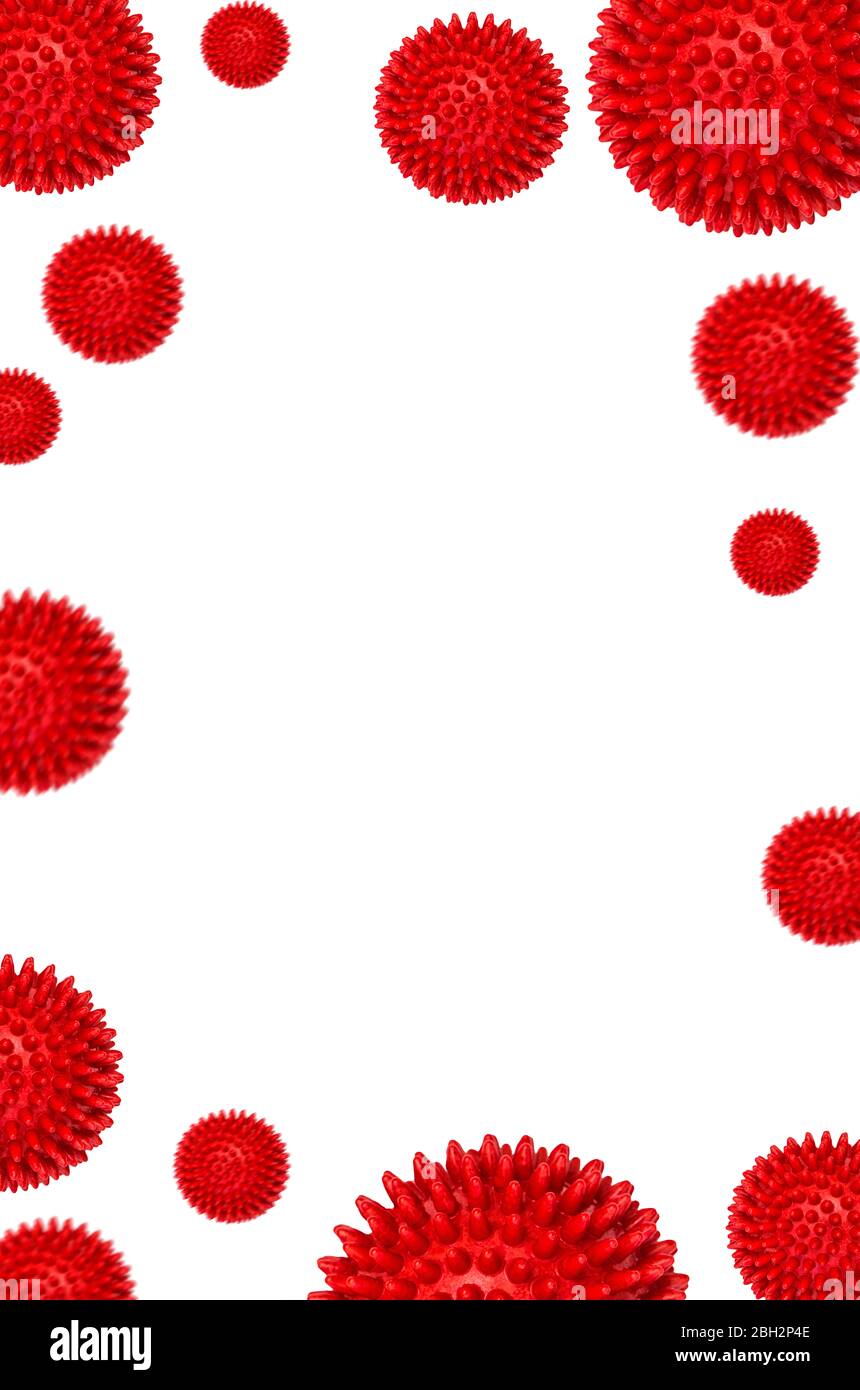 Corona Virus Epidemie Konzept Hintergrund. Coronavirus Covid-19-Modell Stockfoto
