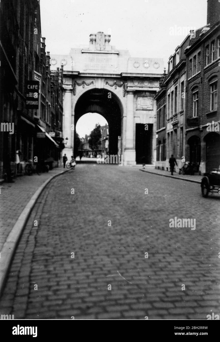 1943 Menin Gate Denkmal für die Vermissten, Ypern, Belgien Stockfoto