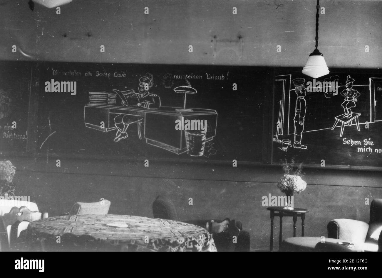 1943 - deutsche SS-Fahrschule in Izegem - Iseghem, Westflandern Belgien Stockfoto