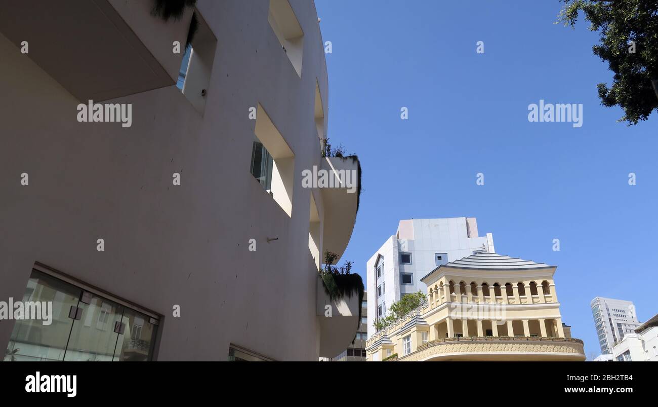 Das Pagodenhaus in Tel Aviv Israel Stockfoto