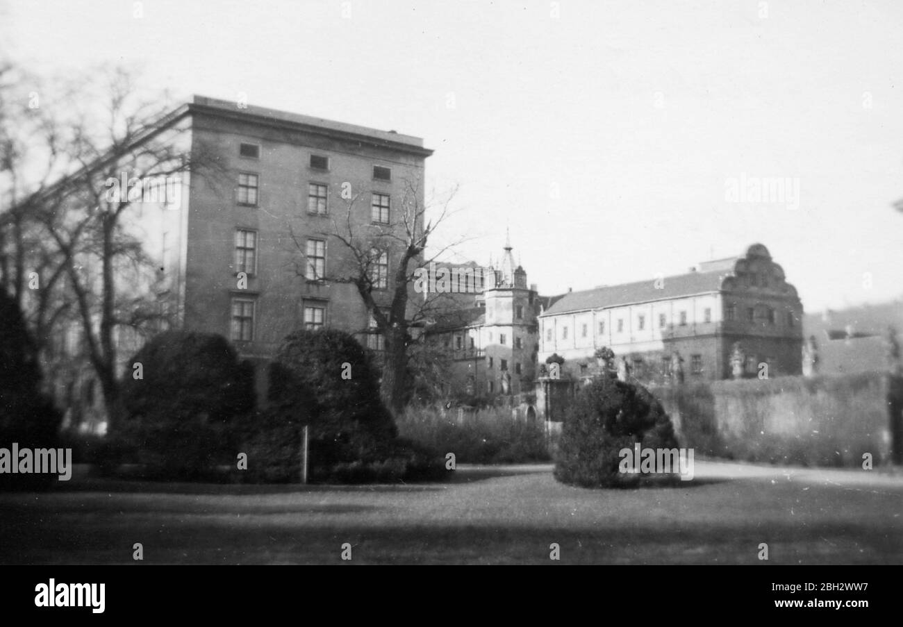 Lustgarten - Lustgarten Park, Dessau, Dessau-Roßlau, Deutschland - 1941 Stockfoto