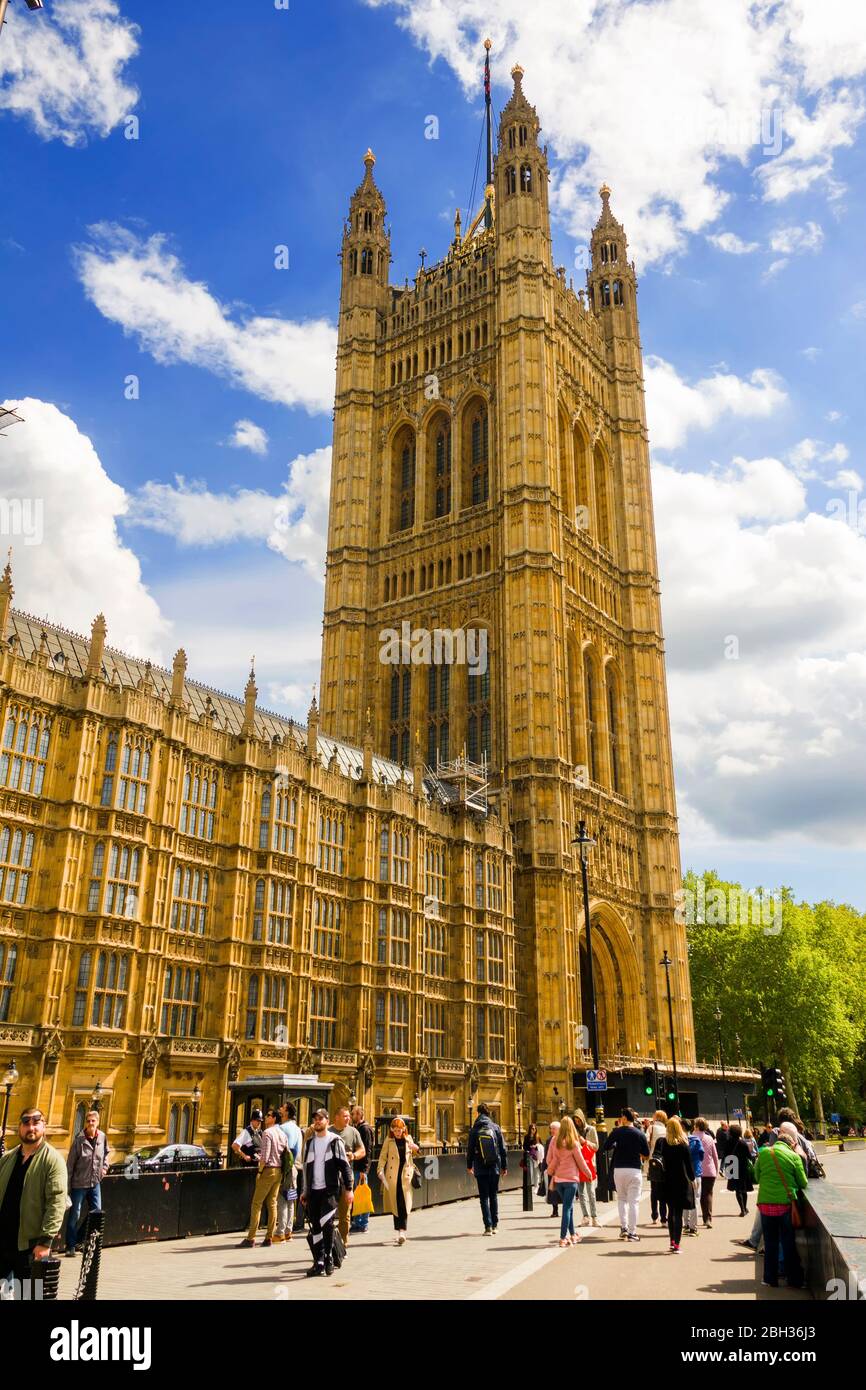 Parliament House London England Vereinigtes Königreich Hauptstadt Themse UK Europa EU Stockfoto