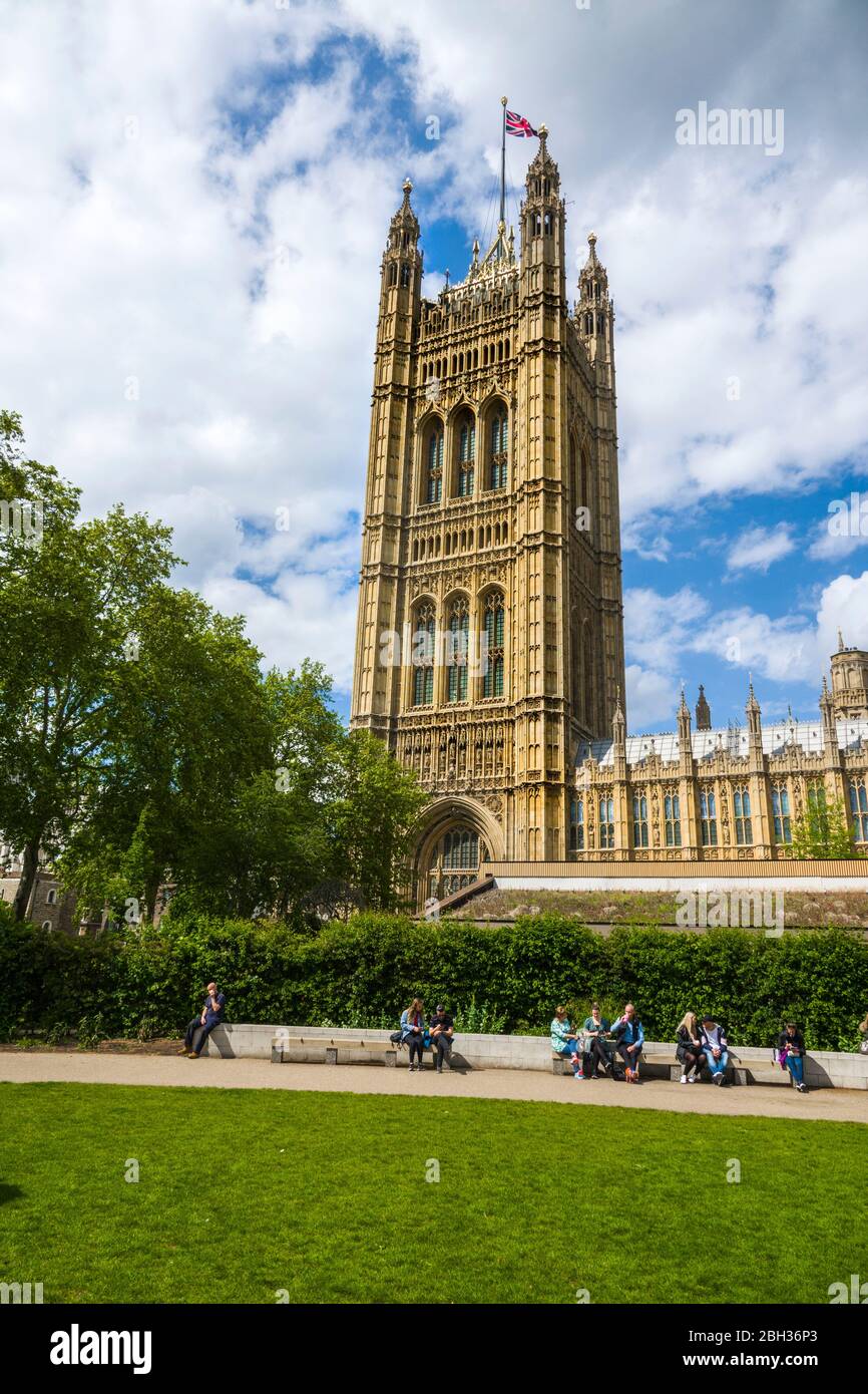 Parliament House London England Vereinigtes Königreich Hauptstadt Themse UK Europa EU Stockfoto