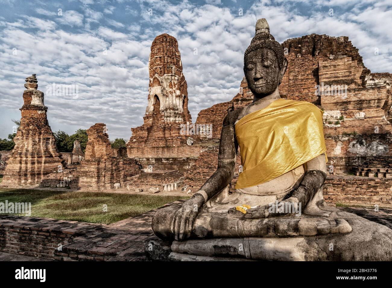 Wat Mahatat, Ayutthaya Historical Park, UNESCO Weltkulturerbe, Ayutthaya, Thailand, Südostasien, Asien Stockfoto
