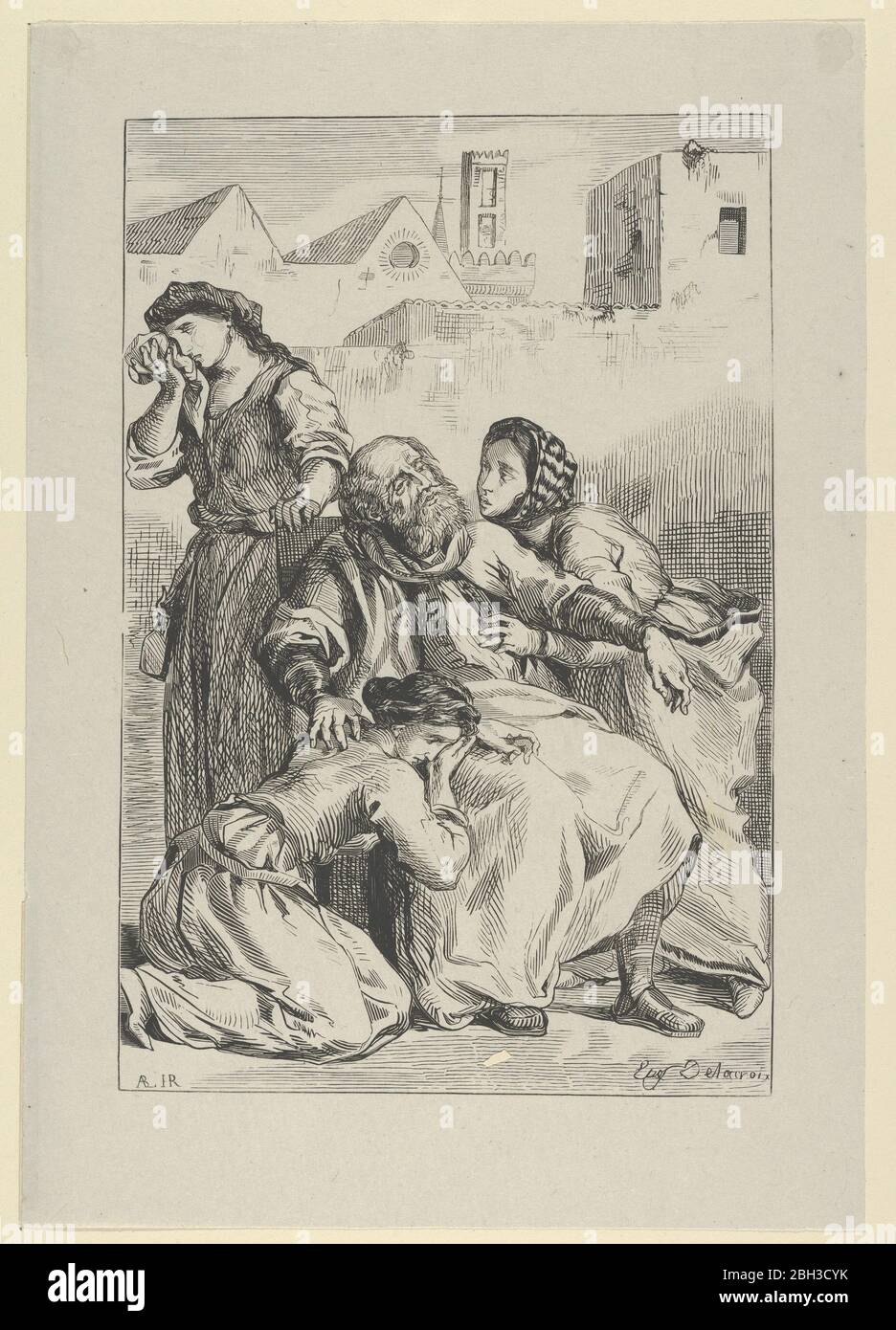 Tod von Goetz von Berlichingen, 1845. Stockfoto