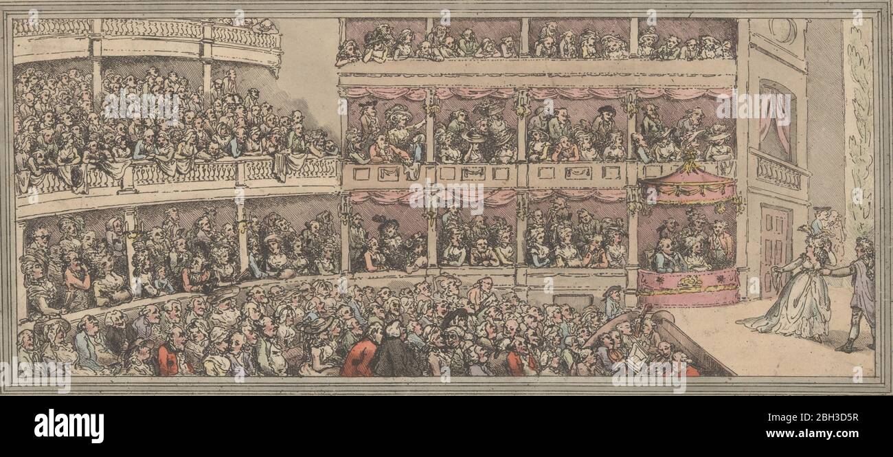 Covent Garden Theatre, 1792. Stockfoto