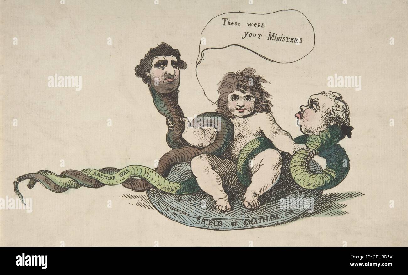 Das Herkules-Kind, 3. Februar 1784. Stockfoto