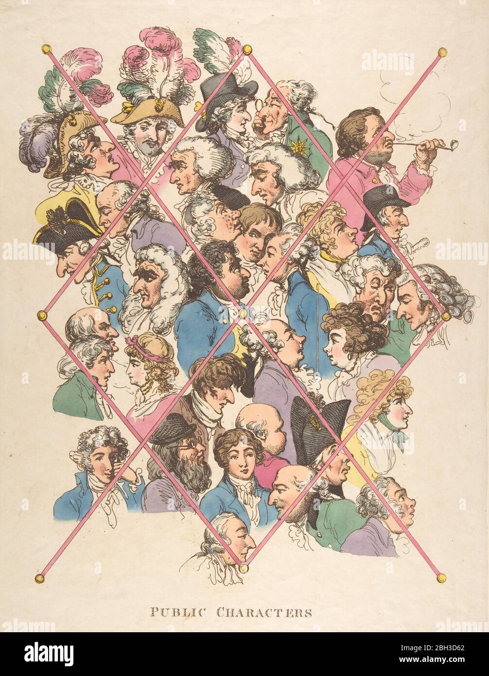 Öffentliche Zeichen, 1. April 1801. Stockfoto