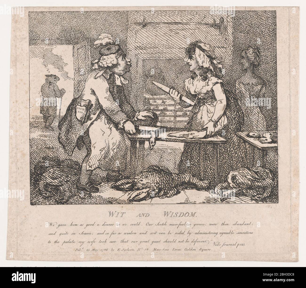 Witz und Weisheit (malerische Schönheiten von Boswell, Teil der erste), 15. Mai 1786. Stockfoto