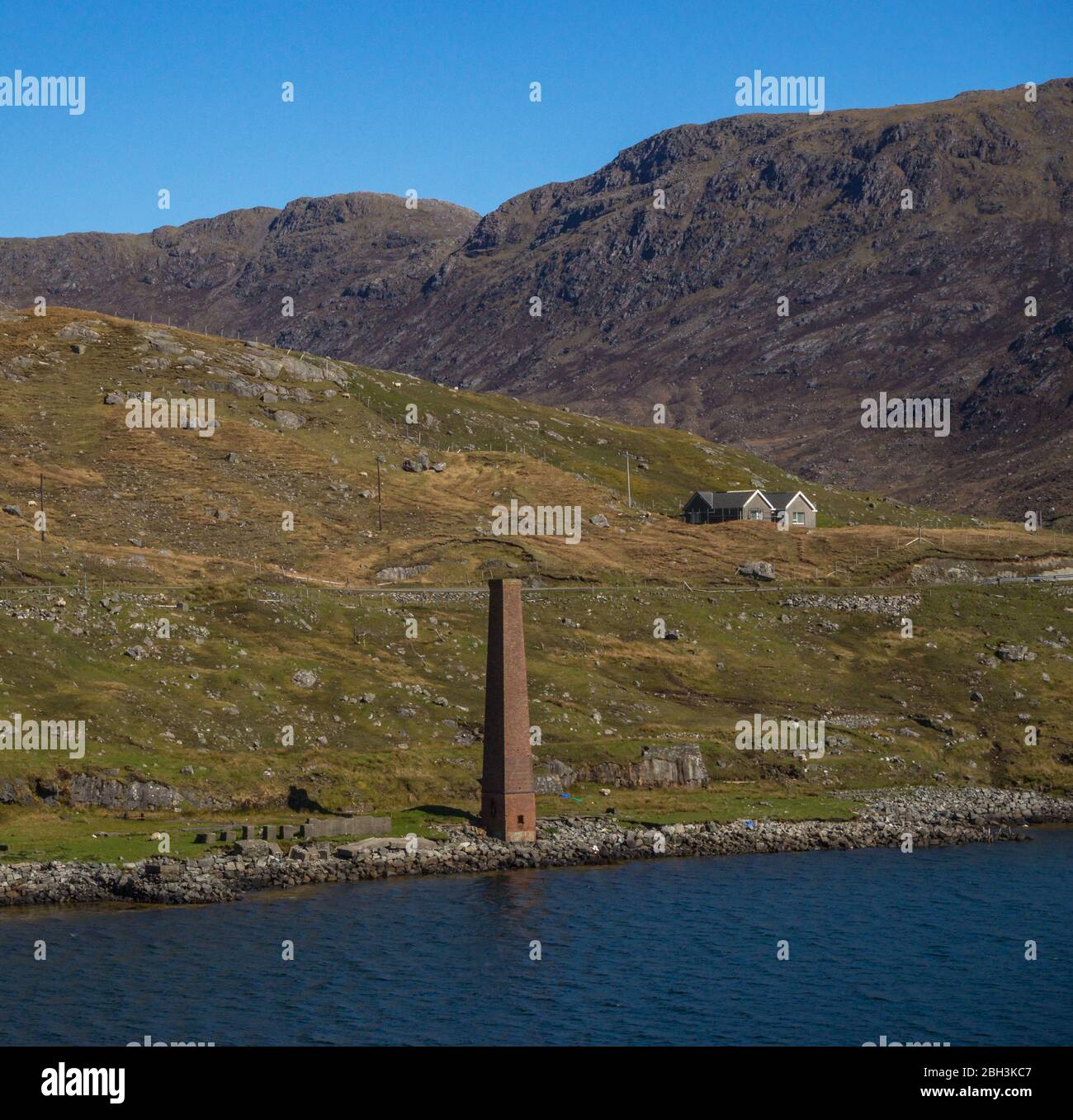 Bunavoneader Whaling Station (Bun Abhainn Eadarra), Isle of Harris, Äußere Hebriden, westliche Inseln, Schottland, Großbritannien Stockfoto