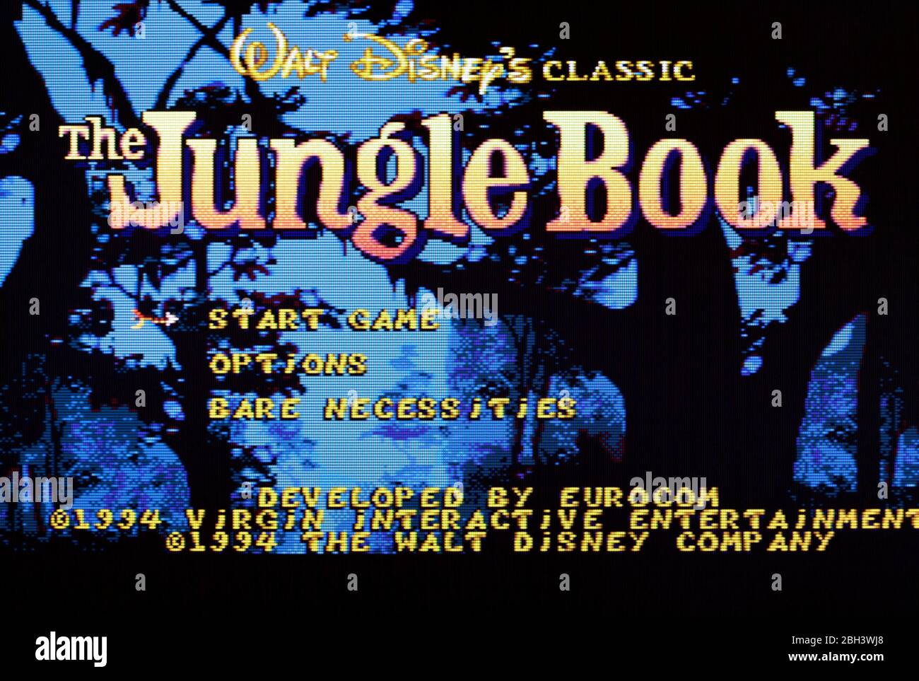 Walt Disney's The Jungle Book - Sega Genesis Mega Drive - nur zur redaktionellen Verwendung Stockfoto