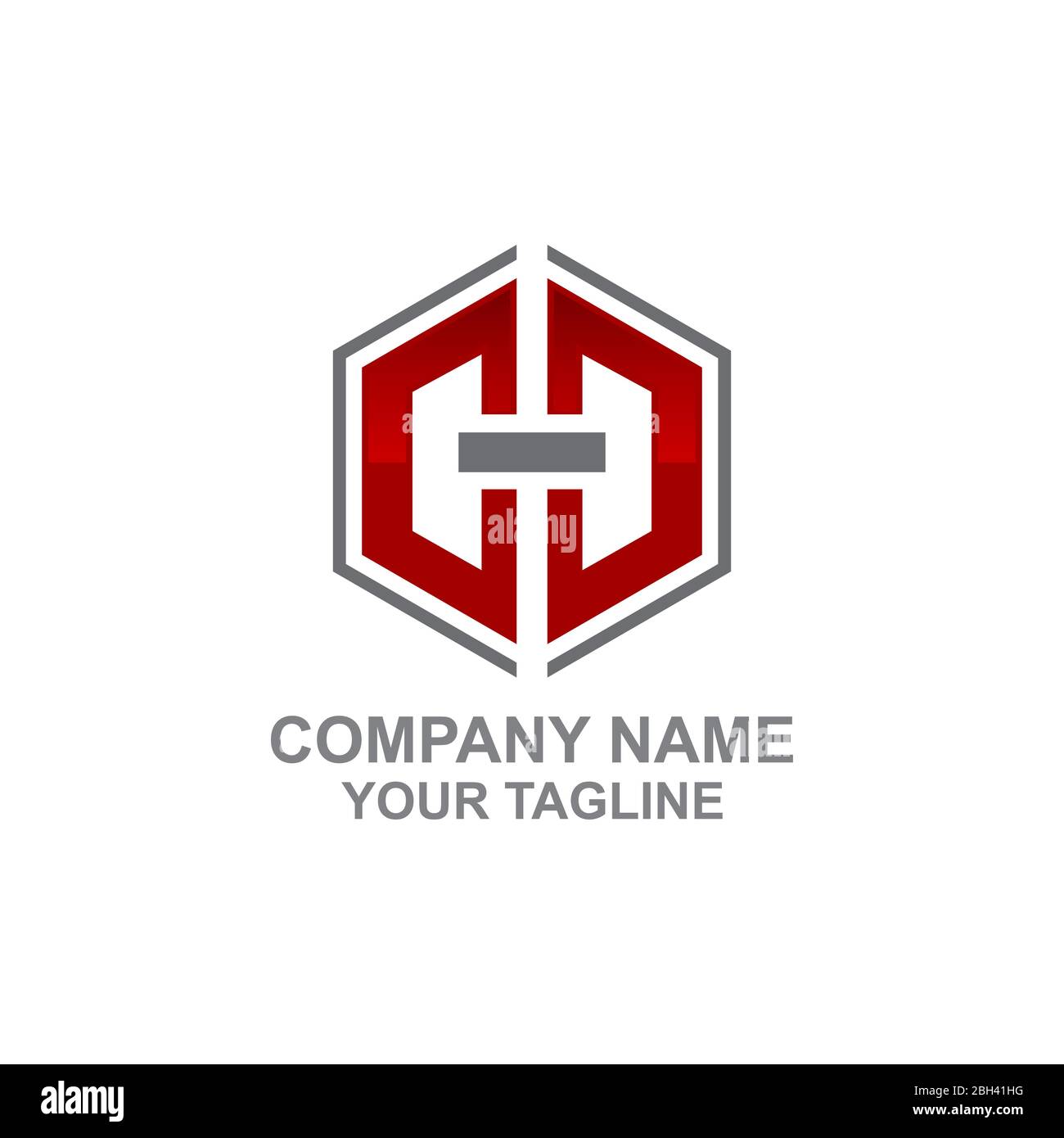 Buchstabe H logo Icon Design template Elemente Stock Vektor