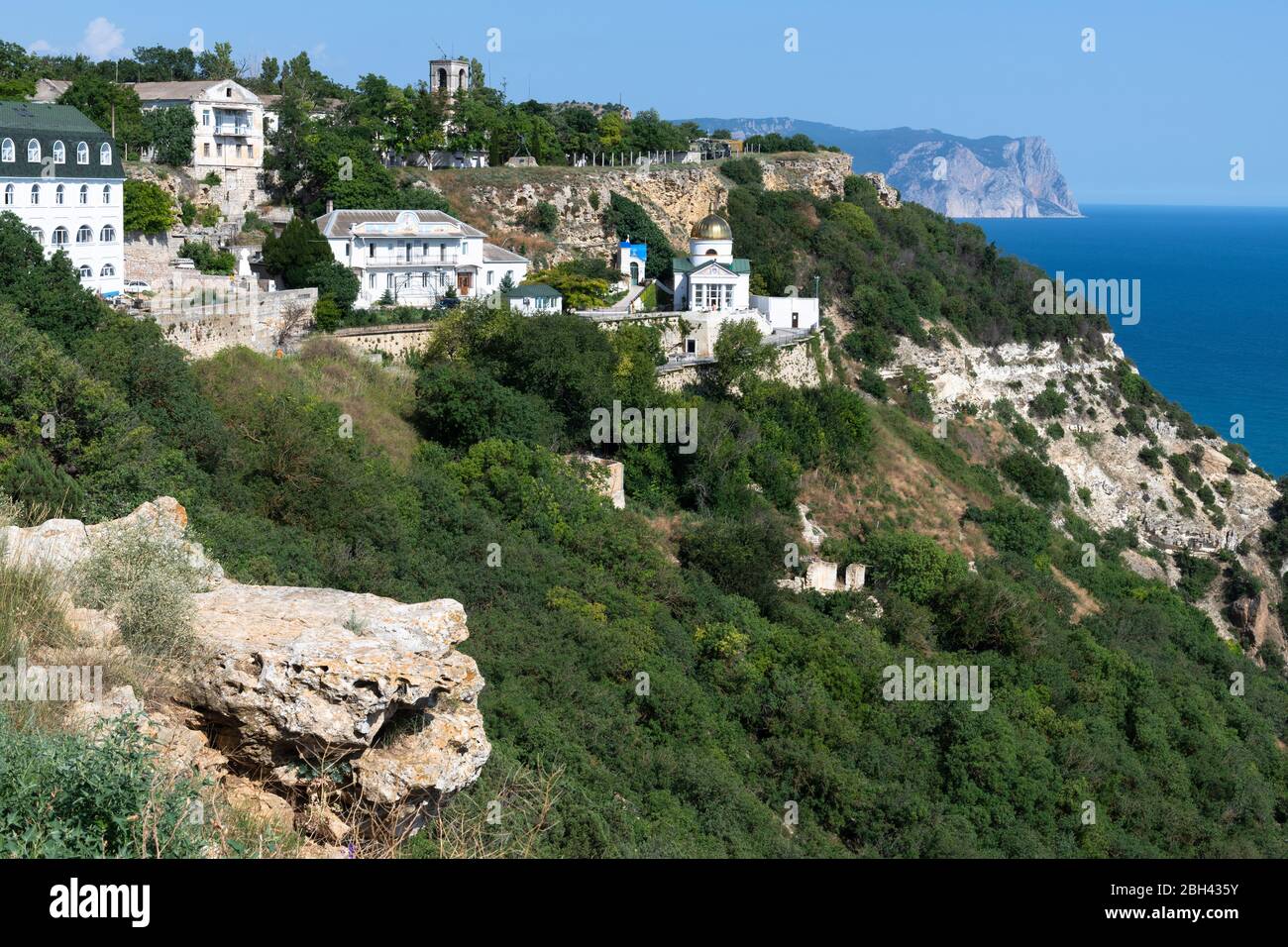 Das Kloster des Heiligen Georg in Sewastopol auf Krim Stockfoto