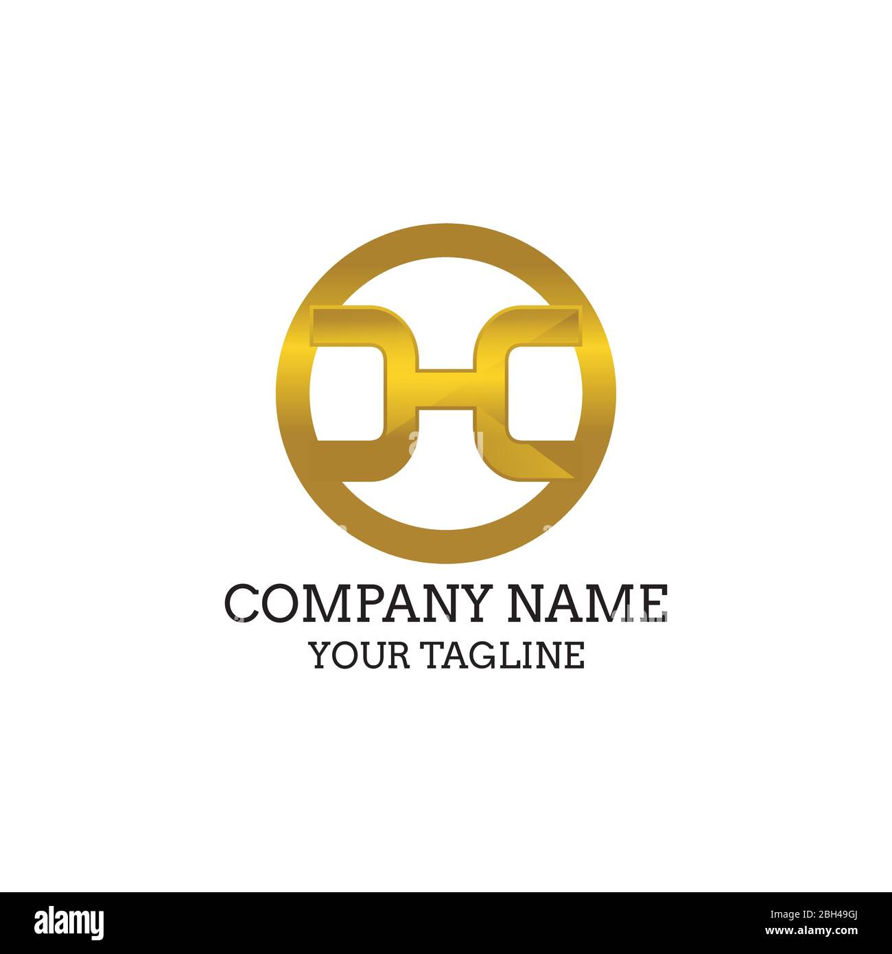 Buchstabe H logo Icon Design template Elemente Stock Vektor