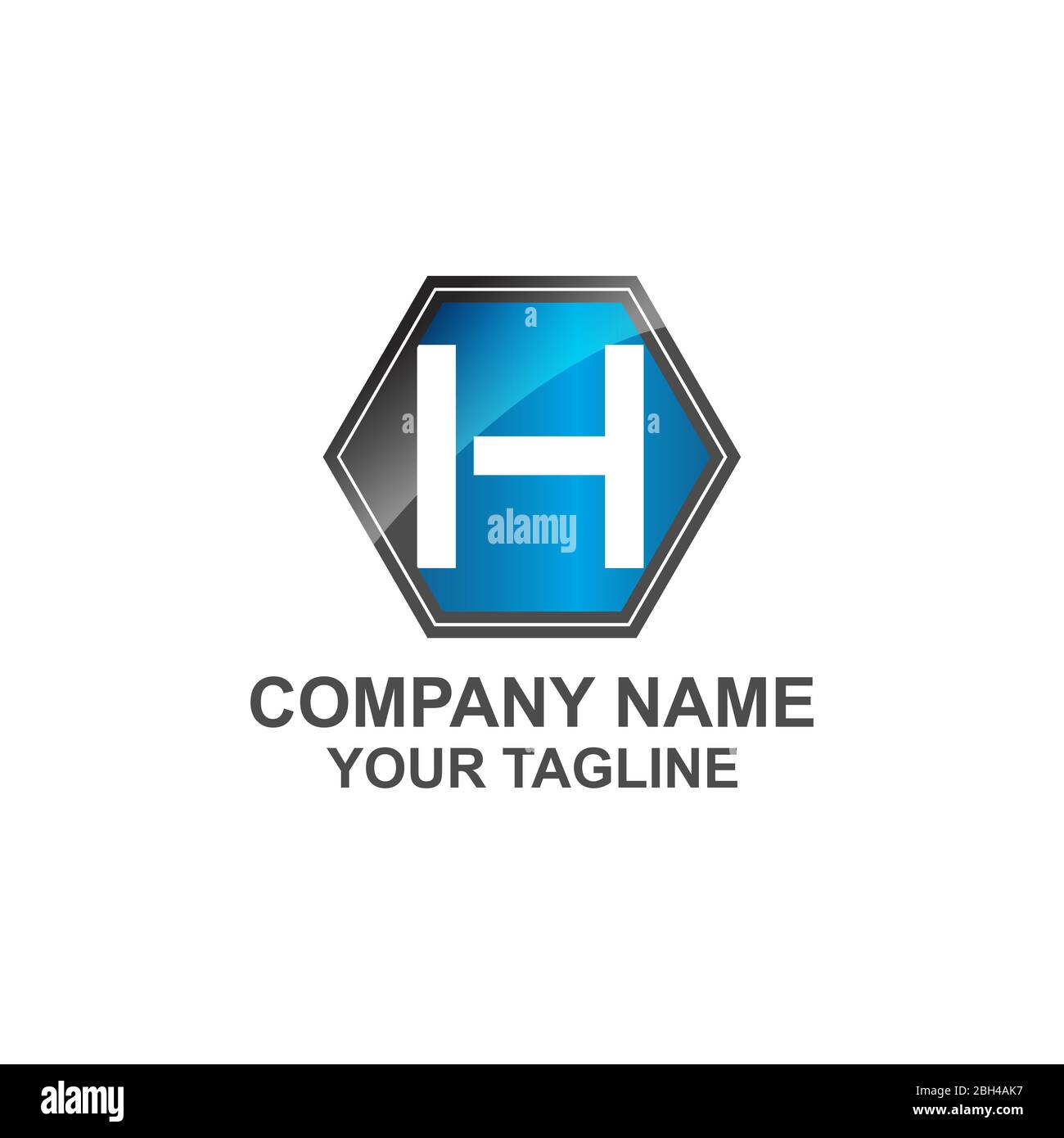 Buchstabe H logo Icon Design template Elemente Stock Vektor