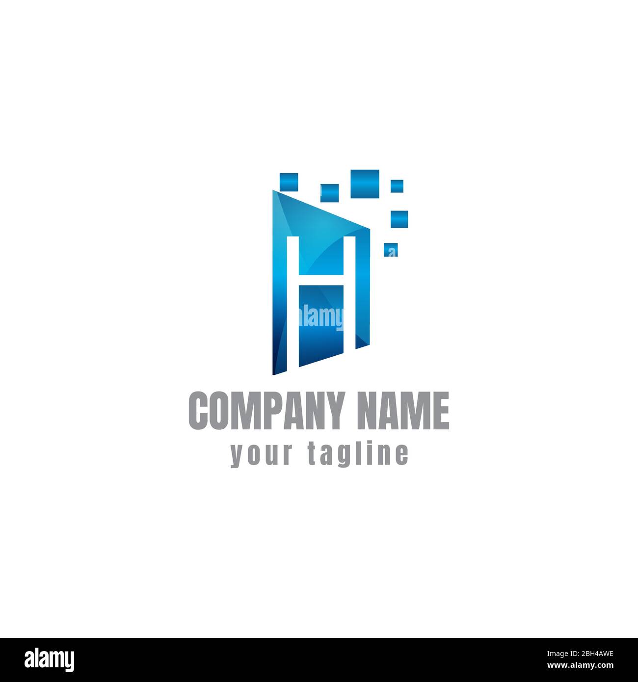 Buchstabe H logo Icon Design template Elemente Stock Vektor