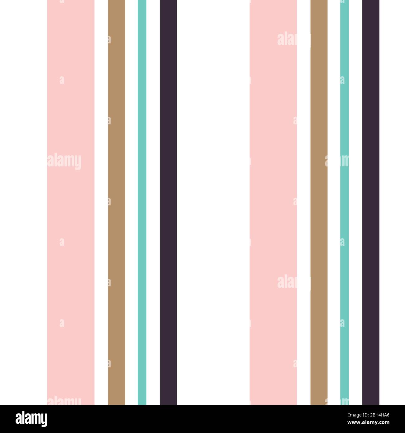 Abstraktes Vektor-Nahtloses Muster mit vertikalen parallelen Streifen. Bunte Pastellfarben Hintergrund kann für Kinderzimmer oder Geschenkpapier verwendet werden. Vintage und R Stock Vektor