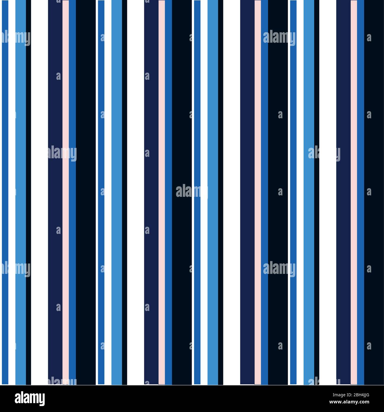 Abstrakt Vektor gestreift nahtloses Muster mit farbigen Streifen. Farbenfrohe Pastelltöne Stock Vektor